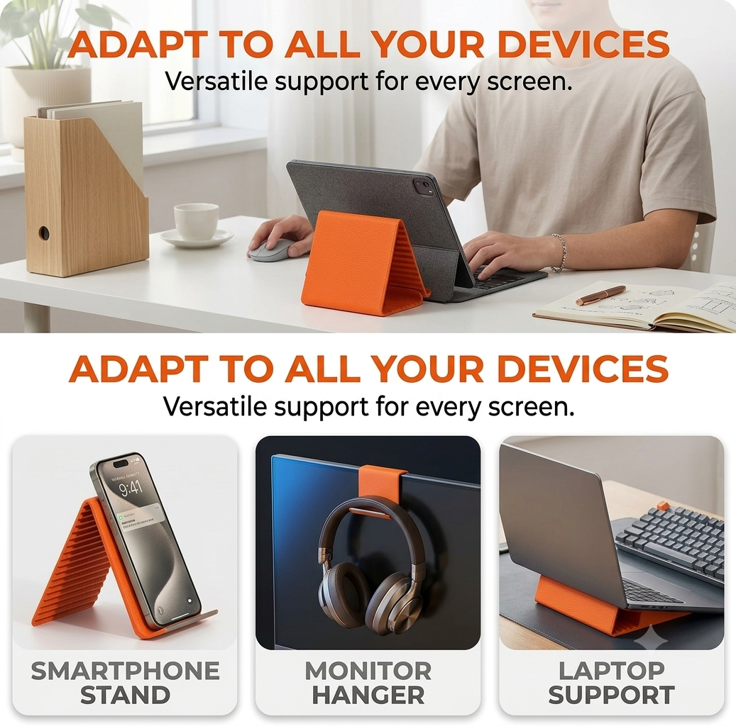 Flexi Multi-Angle Phone Stand – Foldable & Adjustable